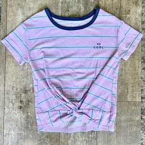 🌈6/$10 “So Cool” Striped Ringer Top